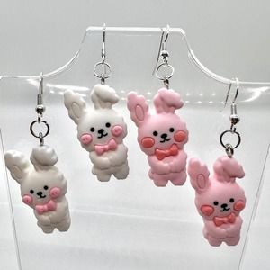 Bunny Earrings - Rabbit Earrings - Easter Earrings - Girl Earrings - DDLG